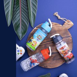 بطری استوانه ای طرح کارتونی بدون نی