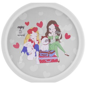 سینی گرد طرحدار پیش پاش