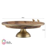 ظرف میوه خوری چوبی-برنجی گلدکیش - Image 2