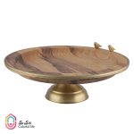 ظرف میوه خوری چوبی-برنجی گلدکیش - Image 3