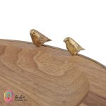 ظرف میوه خوری چوبی-برنجی گلدکیش - Image 4