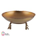 ظرف آجیل-خوری برنجی گلدکیش طرح آنجل