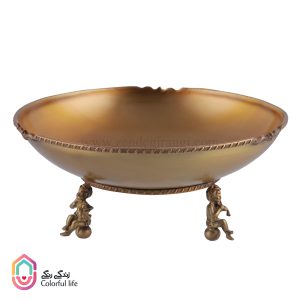 ظرف آجیل-خوری برنجی گلدکیش طرح آنجل