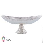 ظرف میوه خوری کشکولی آلومینیومی برند هوم دیزاین طرح موج پایه دار