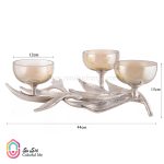 ظرف مزه خوری بلوری-آلومینیومی برند هوم دیزاین طرح بلور نازنین