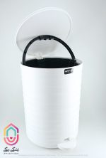 سطل زباله پدال دار گرد ۳ لیتری امپرلند رنگ سفید (کد 47214) - Image 2