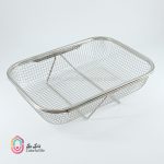 سبد استیل توری مستطیل بزرگ - Image 4