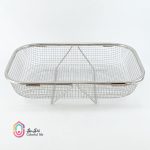 سبد استیل توری مستطیل بزرگ