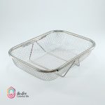 سبد استیل توری مستطیل بزرگ - Image 8