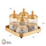 ست بانکه کوچک 4عددی طرح ریگال7029 - Image 2