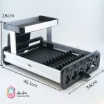 جاظرفی الومینیوم مدل1.5طبقه مشکیAD15-1 - Image 6