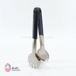 انبر استیل دسته سیلیکونی گرد شنگیا
